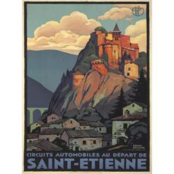 affiche vintage saint etienne