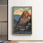 affiche vintage saint etienne