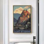 affiche vintage saint etienne