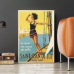 affiche vintage saint jean de luz