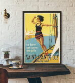 affiche vintage saint jean de luz