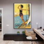 affiche vintage saint jean de luz