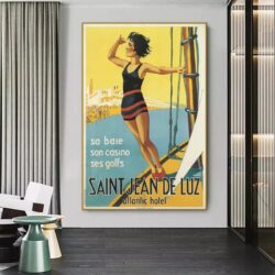 affiche vintage saint jean de luz