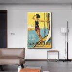 affiche vintage saint jean de luz