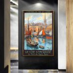 affiche vintage Saint-Malo