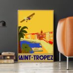 affiche vintage saint-tropez