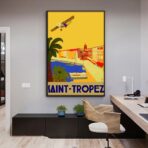 affiche vintage saint-tropez