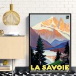 affiche vintage savoie