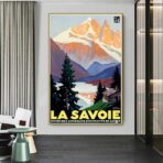 affiche vintage savoie