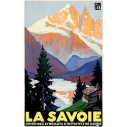 affiche vintage savoie