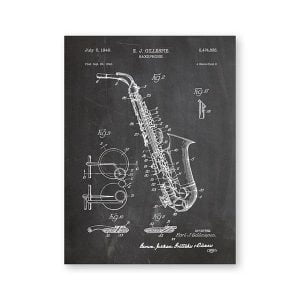 affiche vintage saxophone