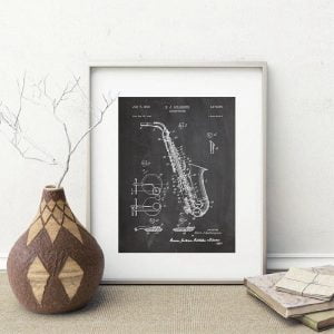 affiche vintage saxophone