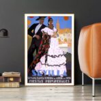 affiche vintage séville
