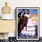 affiche vintage séville