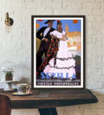 affiche vintage séville