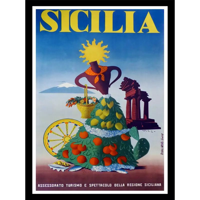 affiche-vintage-sicile_1 affiche vintage sicile