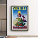 affiche vintage sicile