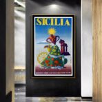 affiche vintage sicile