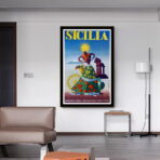 affiche vintage sicile