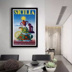 affiche vintage sicile