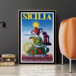 affiche vintage sicile