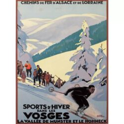 affiche vintage ski
