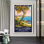 affiche vintage st jean de luz