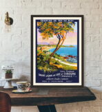 affiche vintage st jean de luz