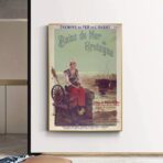 affiche vintage station balnéaire