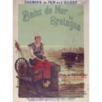 affiche vintage station balnéaire