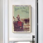 affiche vintage station balnéaire