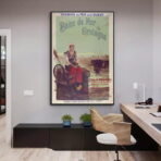 affiche vintage station balnéaire