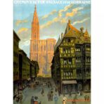 affiche vintage strasbourg