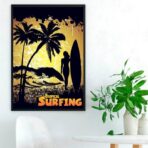 affiche vintage surf