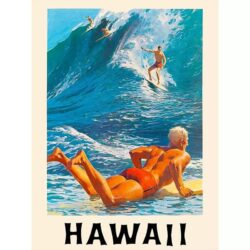 affiche vintage surf