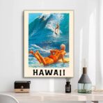 affiche vintage surf