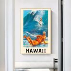 affiche vintage surf