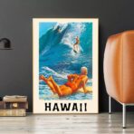 affiche vintage surf