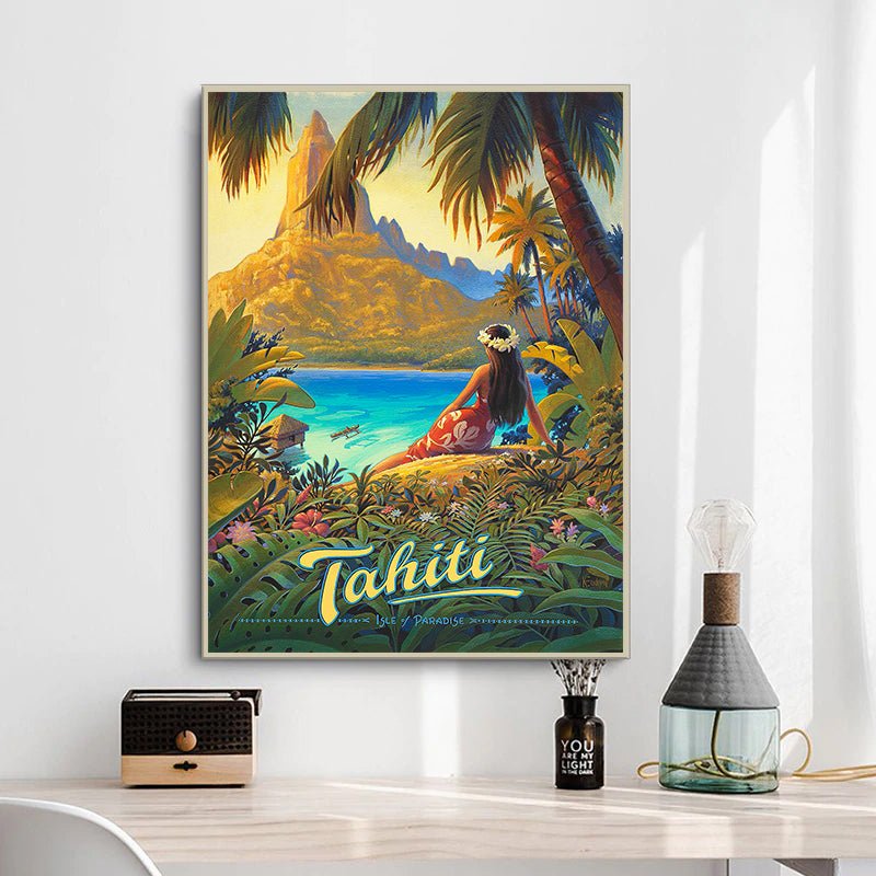 affiche vintage tahiti