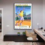 affiche vintage tennis
