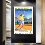affiche vintage tennis