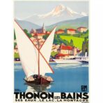 affiche vintage thonon