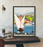 affiche vintage thonon