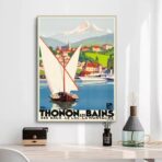 affiche vintage thonon