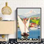 affiche vintage thonon