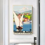 affiche vintage thonon