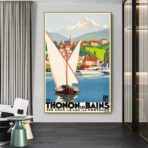 affiche vintage thonon