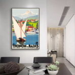 affiche vintage thonon