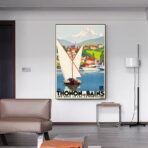 affiche vintage thonon