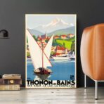 affiche vintage thonon